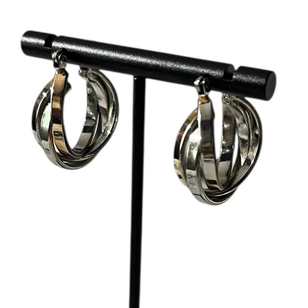Elegant Silver Hoop Earrings